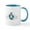 White/Blue Inside, variant on CafePress - Penguin Mugs - 11 oz Ceramic Mug - Novelty Coffee Tea Cup