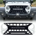 thumbnail image 1 of AMERICAN MODIFIED Armor Grille w/Off-Road Lights, 07-18 Jeep Wrangler JK, White, 1 of 8