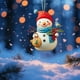 thumbnail image 4 of Seyotauo Christmas Tree Pendant Decorations, Acrylic Car Rearview Mirror Decorations, Cute Snowman Backpack Pendant, Christmas Hanging Decorations, 4 of 6
