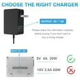 thumbnail image 4 of 5V 4A 3.5 X 1.35mm AC Adapter Laptop Charger Power Supply for Lenovo IdeaPad 100S-11IBY 80R200E5US 80R200BWUS, Miix 300-10IBY 80NR001WUS; 320-10ICR 80SG001FUS, 4 of 10
