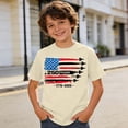 thumbnail image 2 of Huowey Casual Graphic Tee For Boys Kids Independence Day Celebrate 250 Years Tops Short Sleeve Round Neck Lightweight Comfortable Basic Tees Fashionable 1776-2026 Anniversary Tshirts,6-7 Years, 2 of 4
