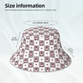 thumbnail image 6 of Disketp Gnomes And Hearts Print Reflective Bucket Hat Beach Hat Summer Travel Sun Hats Fisherman Cap, 6 of 8