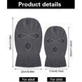 thumbnail image 3 of GRNSHTS 3-Holes Full Face Cover Knitted Neck Cover Winter Balaclava Outdoor Sports Cycling Hat for Men and Women (White), 3 of 15