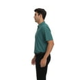 thumbnail image 4 of Zfeel Short Sleeve Collared Polo Shirt for Men, Stretchable Nylon-Spandex Polo, Navy, S, 4 of 6