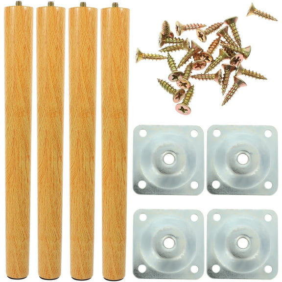 1Set Wooden Furniture Legs Chair Replacement Legs Table Legs Cabinet Legs