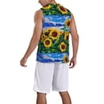 thumbnail image 2 of Sikiie Landscape With Sunflowers Basketball Jersey Reversible Men's Mesh Athletic Sports Shirts Training Practice S-4XLX-Large, 2 of 6