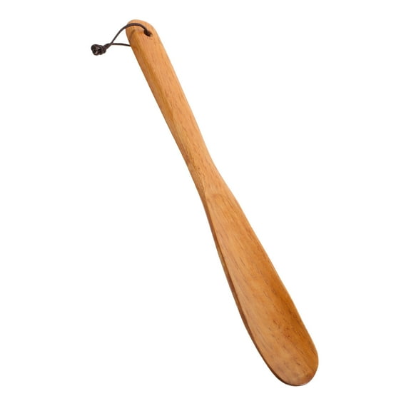 OATIPHO  Portable Wooden Shoe Horn, Ergonomic Handle, Prevents Slipping, Suitable for All Shoes