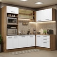 thumbnail image 2 of Cocina Integral de Esquina 399cm Agata Madesa 01 Marrón/Blanco, 2 of 5