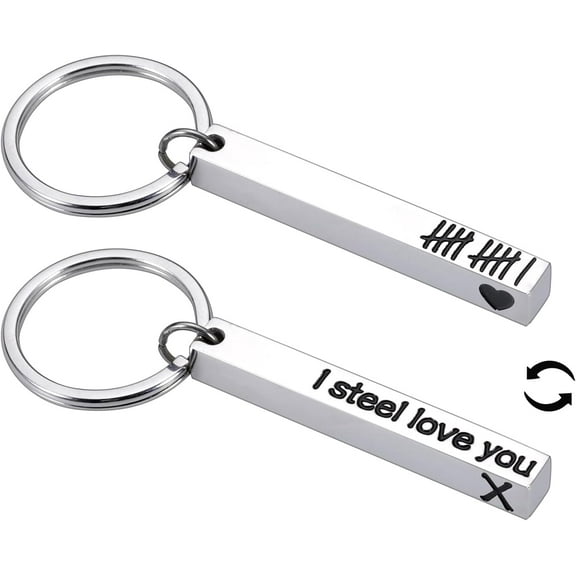 Valentines Gifts for Him 11 Year Anniversary Keychain Gifts for Boyfriend Husband Her from Wife Girlfriend Christmas Stocking Stuffers Birthday Gifts for Couple Men 11 Anniversary Wedding Love Gifts