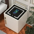 thumbnail image 4 of Smart Nightstand with Drawer and Safe, Nightstand with Wireless Charging, Smart Bedside Tables, LED Night Stand Modern Night Table with Strongbox for Bedroom,Office., 4 of 18