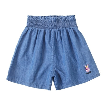 

NIUREDLTD Toddler Kids Girls Boys Elastic Waist Casual Shorts Pants Clothes 6Y Size 110