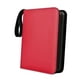 thumbnail image 4 of Carpeta de libros de tarjetas contenedor estándar duradero protector 9 bolsillos Álbum de tarjetas comerciales para Álbum coleccionable Tcg Hugo Rojo, 4 of 10