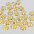 thumbnail image 3 of 50x Resina forma Estrella Cabujón Rhinestone Adorno de Parte Posterior Plana para Apliques de Uñas Amarillo dorado Gloria Resina redonda Flatback, 3 of 8