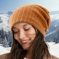 thumbnail image 2 of Generic Ladies Vintage Style Knit Beanie Women'S Elegant Winter Cable Knit Cap Headwear Womens Winter Hat Warm Cable Knit Hats Soft Stretch Thick Cute Knitted Cap For Cold Weather, 2 of 5