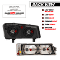 thumbnail image 3 of M-AUTO Left&Right Headlights for 03 04 05 06 07 Chevy Silverado/Avalanche Truck, Chrome Housing Smoke Lens Amber Corner, 3 of 9