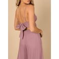 thumbnail image 7 of Asyoly Womens Casual Sleeveless Backless Jumpsuits Square Neck High Waisted Tie Back Long Pant Romper Jumpsuit with Pockets, 7 of 7