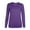 Purple, variant on Lenago Womens Tunic Tops Spring Fall Patchwork Printed Long Sleeves Round Neck Casual Pullover Top Basic Tee