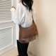 thumbnail image 4 of Bolso Hobo Minimalista Con Flecos Hombro Borlas PU Gran Capacidad para Mujer Viajes Uso Diario, 4 of 8