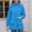 Blue, variant on Women Fleece Lined Parka Coat Mid Length High Collar Zip Up Hooded Outerwear Windproof Warm Winter Jackets with Pockets