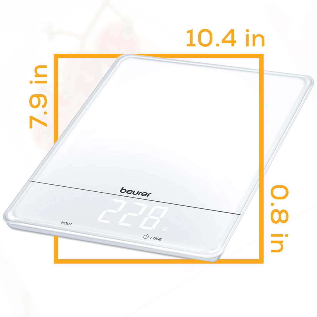 Beurer Digital Kitchen, Food Scale with Easy-to-Read Touch Display, 11 lbs, KS26