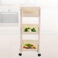 thumbnail image 3 of Large Capacity Rolling Storage Organizer with Lockable Wheels, Multipurpose Utility Cart, 3 of 8