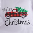 thumbnail image 6 of HCNTES Boys Winter Outfits My First Christmas Baby Boy Baby Boy Fall Clothes Long Sleeve Xmas Tree Car Romper Red Plaid Pants 0 6 9 12 18 24 Months Boys Autumn Fall Set, 6 of 8
