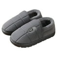 thumbnail image 3 of eczipvz Mens Slippers Size 8-12 Indoor Outdoor Slip on Warm House Shoes Breathable for Men (Grey,10), 3 of 6