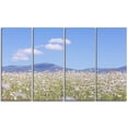 thumbnail image 2 of Chamomiles with Hills on Background - Large Flower Canvas Art Print, 2 of 3