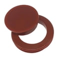 thumbnail image 1 of Patio Table Umbrella Hole Rings Plug Bases Silicone Glass Brown Red, 1 of 7
