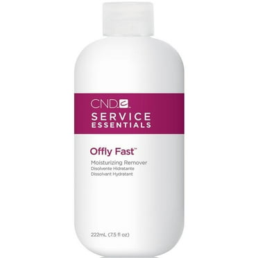 ($22 Value) CND Offly Fast Moisturizing Acetone Shellac Gel Nail Polish Remover, 7.5 Fl Oz