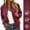#Wine, variant on Women's Stand Collar Raglan Waterproof Zip Up Rib Cuff Casual Jacket,L,Women's Plus Size