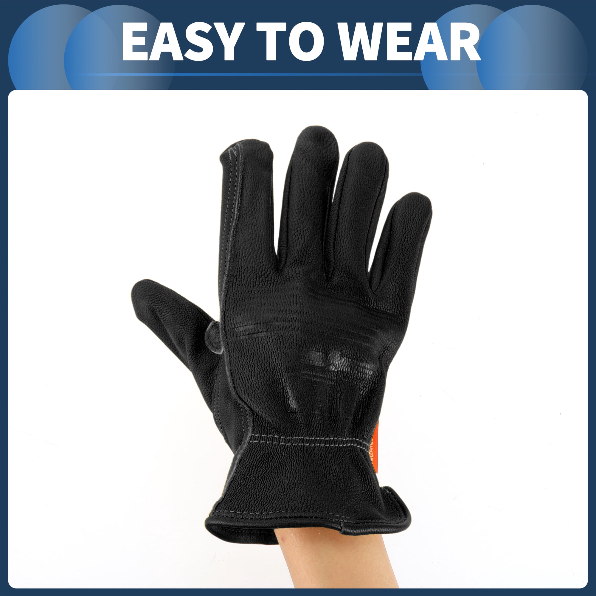 Unique Bargains Motorcycle Gloves, Off-Road Mountain Motorcross Motorbike Dirt Bike Bicycle Racing ATV UTV XL Black