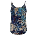 thumbnail image 5 of Vivianyo HD Women's Sleeveless Tank Top Fashion Women's Casual Print Round Neck Fold Sleeveless T-shirt Top Blouse, 5 of 7
