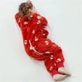 thumbnail image 4 of WIBACKER 6M-6Y Baby Warm Flannel Sleeping Bag, Christmas Sleepsuit, Kids Toddler Boys Girls Double Zipper Wearable Sleep Sack - Snowman, 4 of 10
