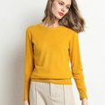 thumbnail image 2 of Nouveaux Vêtements d'Automne Hiver pour Femmes Pull Col Rond Uni à Manches Longues Tricoté Hauts Féminins, 2 of 5