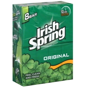 6 Pack - Irish Spring Deodorant Bar Soap Original, 3.75 oz bars, 8 ea