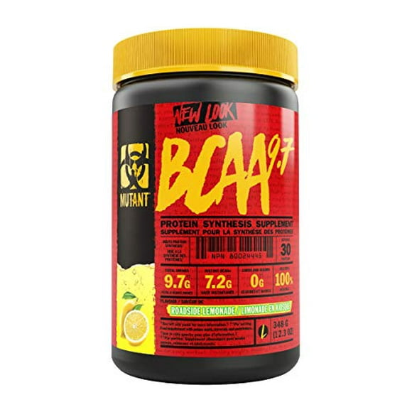 MUTANT BCAA 9.7 Supplement BCAA Powder with Micronized Amino Acid and Electrolyte Support Stack, (348g), Roadside Lemonade
