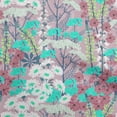 thumbnail image 1 of oneOone Velvet Dark Rose Brown Fabric Asian Floral Botanical Flower Dress Material Fabric Print Fabric By The Yard 58 Inch Wide, 1 of 4