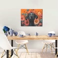thumbnail image 5 of Lsque Sunflower Black Dog Print Wall Art – Decorative Picture for Living Room, Bedroom, and Office (Horizontal), 5 of 6