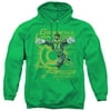 Green Lantern Sector 2814 Adult Pullover Hoodie Sweatshirt Kelly Green