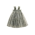 thumbnail image 2 of Aojekbee Girls Summer Sweet Cami Dress Sleeveless Floral Embroidery A-line Mesh Princess Dress, 2 of 9
