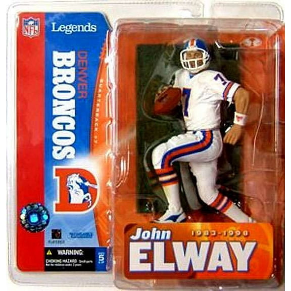 McFarlane NFL Sports Picks Legends Series 1 John Elway Action Figure (White Jersey Variant)