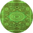 thumbnail image 1 of Ahgly Company Indoor Round Abstract Green Modern Area Rugs, 7' Round, 1 of 4