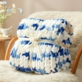 thumbnail image 4 of Amélie Handmade Chunky Knit Chenille Throw Blanket Soft Cozy Blanket for Couch, Sofa Bed, 4 of 6