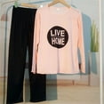 thumbnail image 4 of Pajamas for Women Set Short Sleeve Soft Cotton Long PJ Long Shirt and Pants Loungewear Sleepwear Pajama, 4 of 4