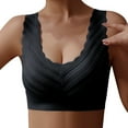 thumbnail image 2 of Vrotazzy Chest Wrapped Vest Women Gathered Without Steel Ring With Chest Pad Closed Bottom Plus Size Seamless Bra Underwear, 2 of 4