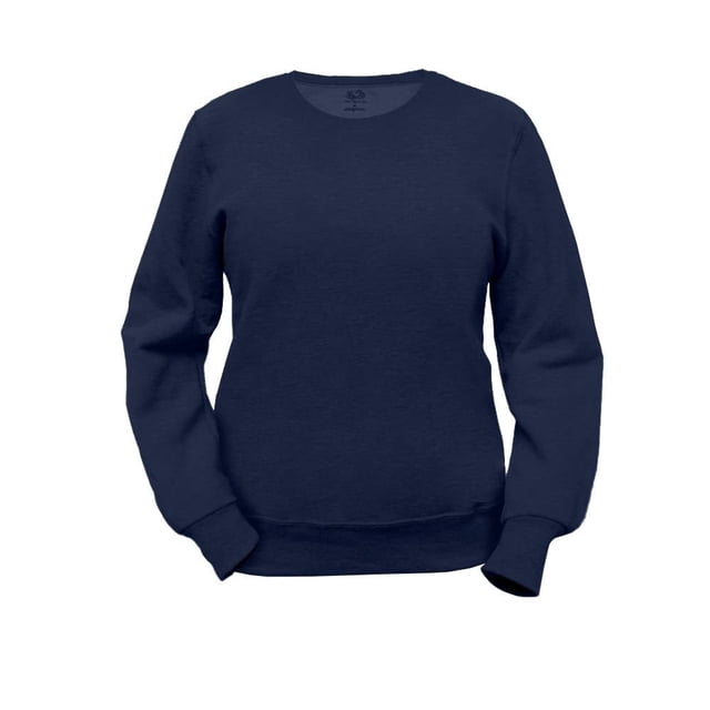 Sudadera Fruit of the Loom Para mujer, de felpa, azul marino, talla G