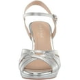 thumbnail image 2 of Paradox London Women's Platform Comfortable Sandal Heeled 7.5 Silver, 2 of 8