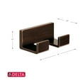thumbnail image 2 of Delta Vero Double Robe Hook, Venetian Bronze, 2 of 4