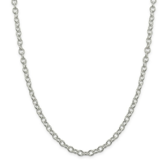 Primal Silver Sterling Silver 5.75mm Oval Cable Chain